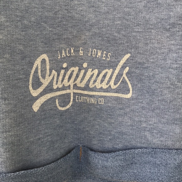 Jack & Jones Heathered Light Blue Jersey Shorts, Mens Size Small - Picture 3 of 4